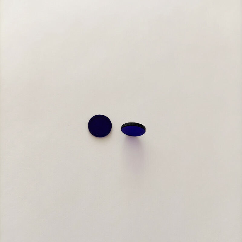 5pcs 10*1.5mm UV IR Dual-band Pass Filter BG3 ZB2 380nm Violet Blue Glass  Tangsinuo Does Not Apply