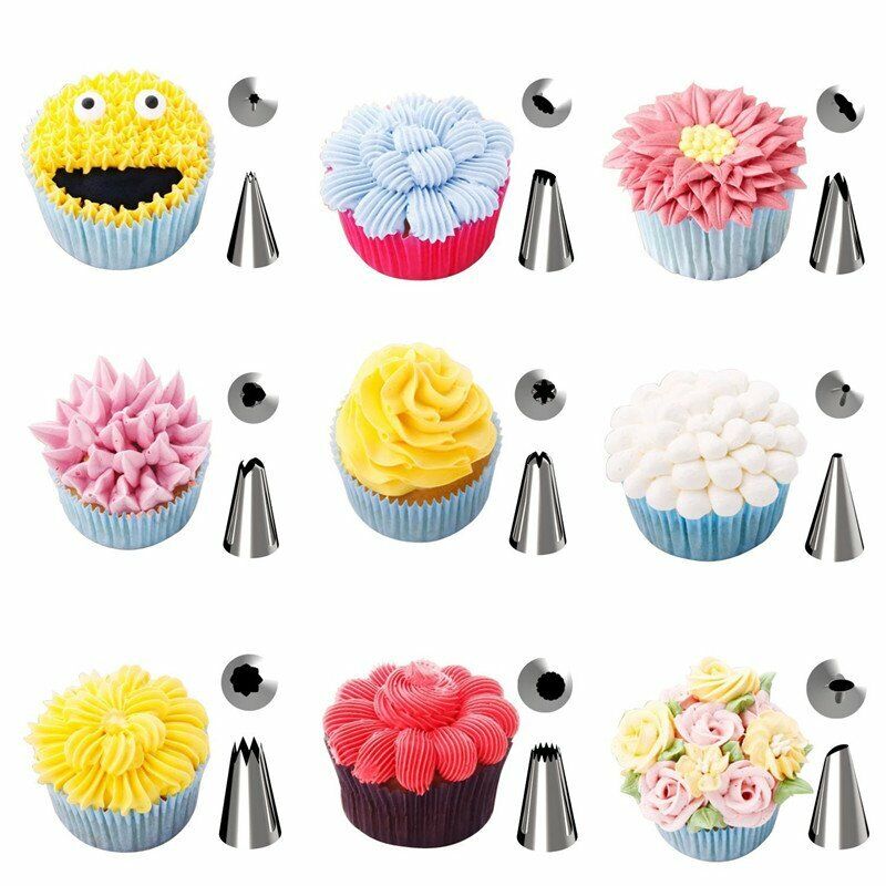 42Pcs Icing Piping Nozzles Pastry Tips Cake Sugarcraft Decorating Tools Set DIY Unbranded Does Not Apply - фотография #9