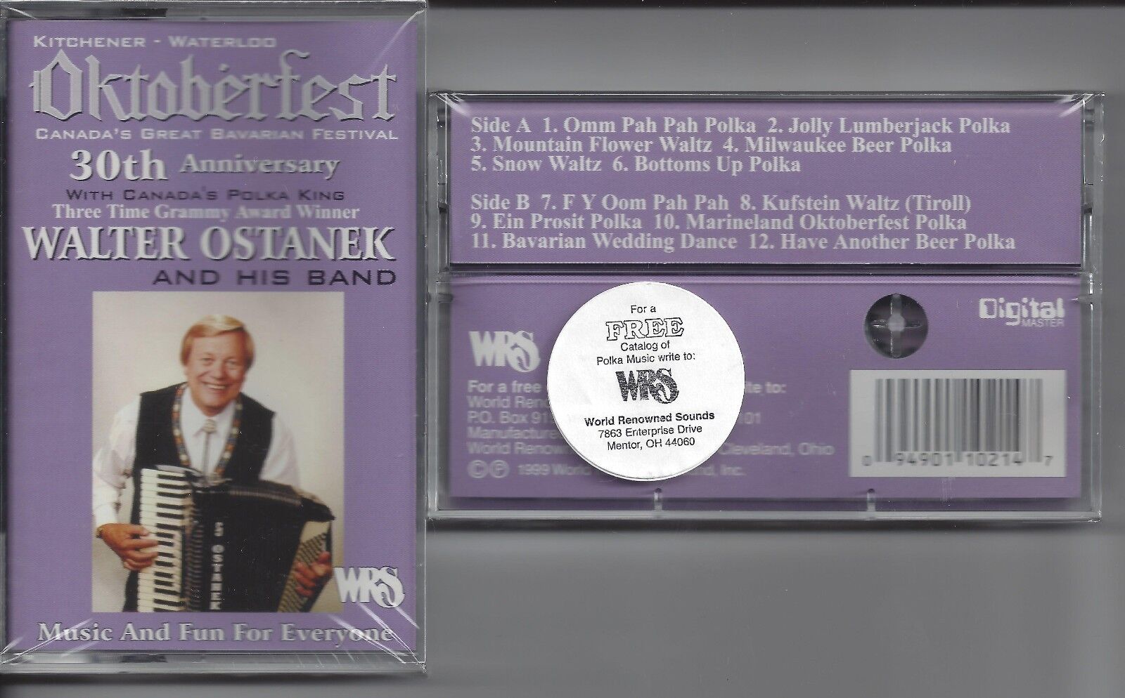 6 NEW SEALED WRS German Style Polka Cassettes   MINI PREPACK # 6 Без бренда - фотография #7