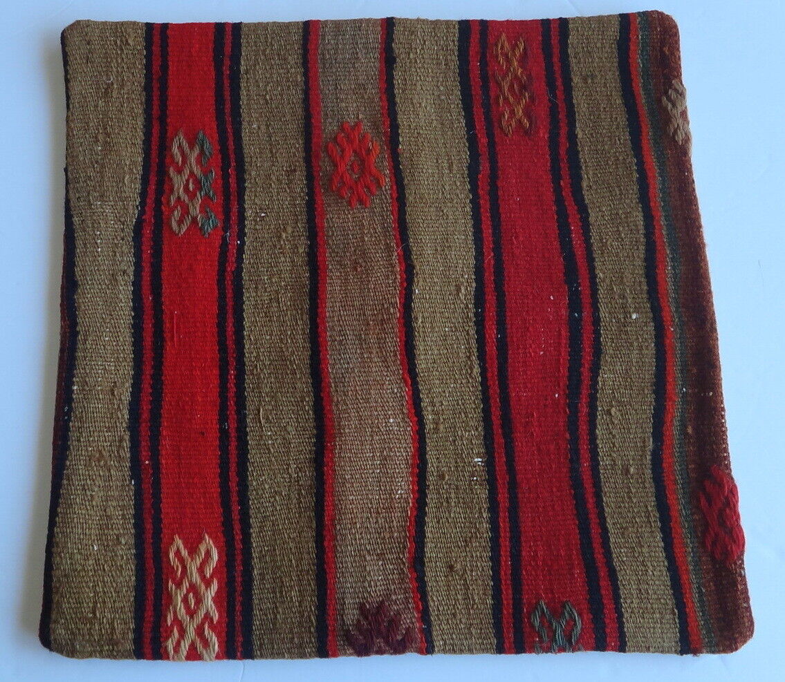Vintage Turkish Kilim pillow cover (#125) Handmade