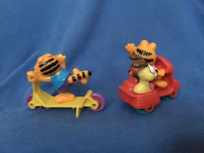 Vtg GARFIELD & ODIE PVC figurines McDonalds 1988 Lot of 2 Sunday Comics Scooters Без бренда - фотография #6