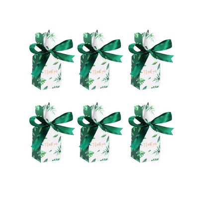Bakbania 50 Pieces Candy Boxes Wedding Favor Boxes Green Candy Gift Boxes wit... Unbranded BA-CANDYBOX-GREEN