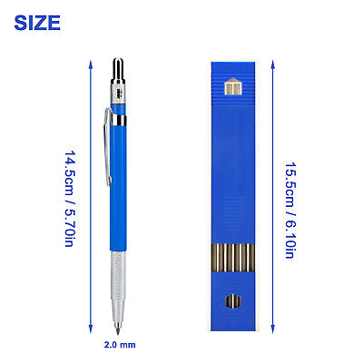 2Set 2.0mm Mechanical Drafting Clutch Pencil+Refill Lead for Sketching Drawing Partsdom Does Not Apply - фотография #8