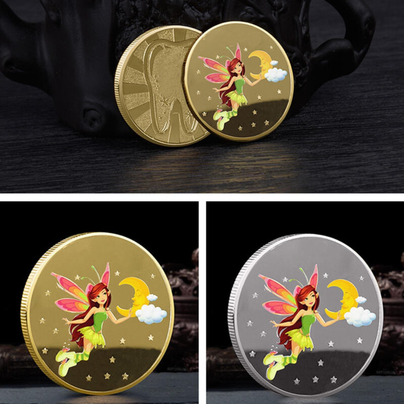 New Tooth Fairy Coin Sturdy Tooth Flower Fairy Commemorative Coin For Girls Gift Unbranded - фотография #4