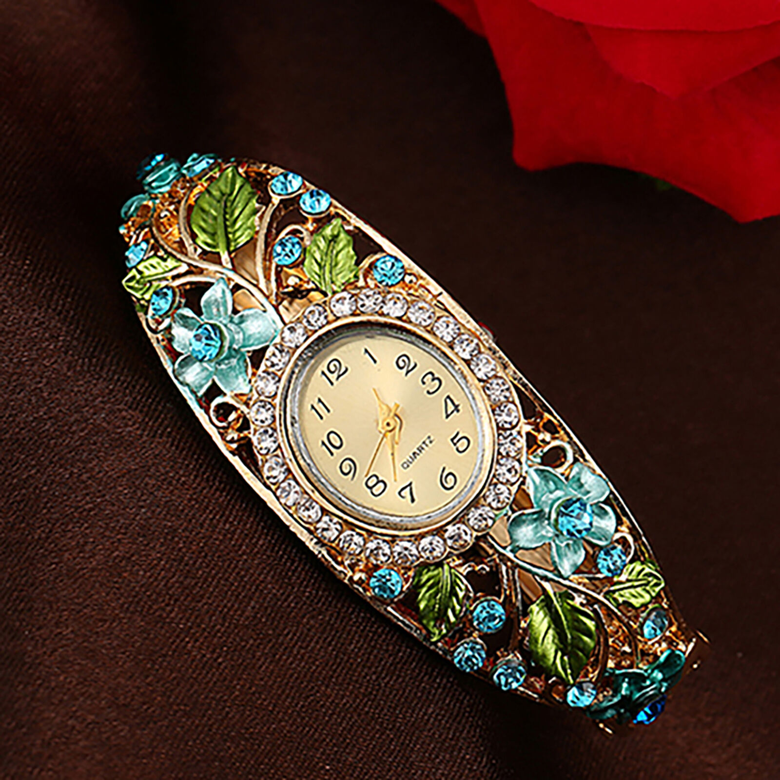 Bracelet Wrist Watch Vintage Hard Strap Ladies Bangle Dress Watch Alloy Unbranded - фотография #4