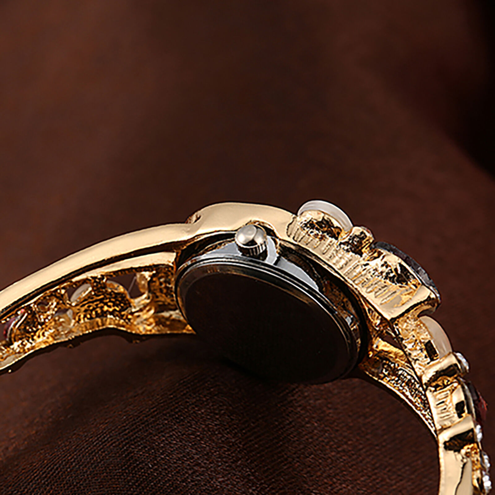 Bracelet Wrist Watch Vintage Hard Strap Ladies Bangle Dress Watch Alloy Unbranded - фотография #6