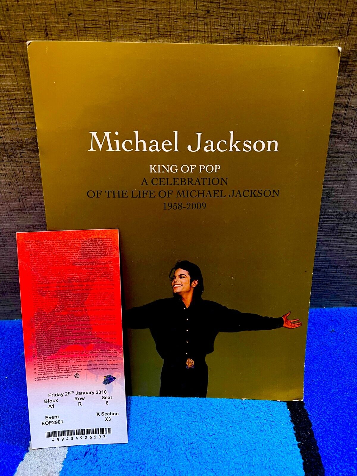 Michael Jackson ORIGINAL "This is it" hologram concert Ticket and Programme  Без бренда - фотография #2