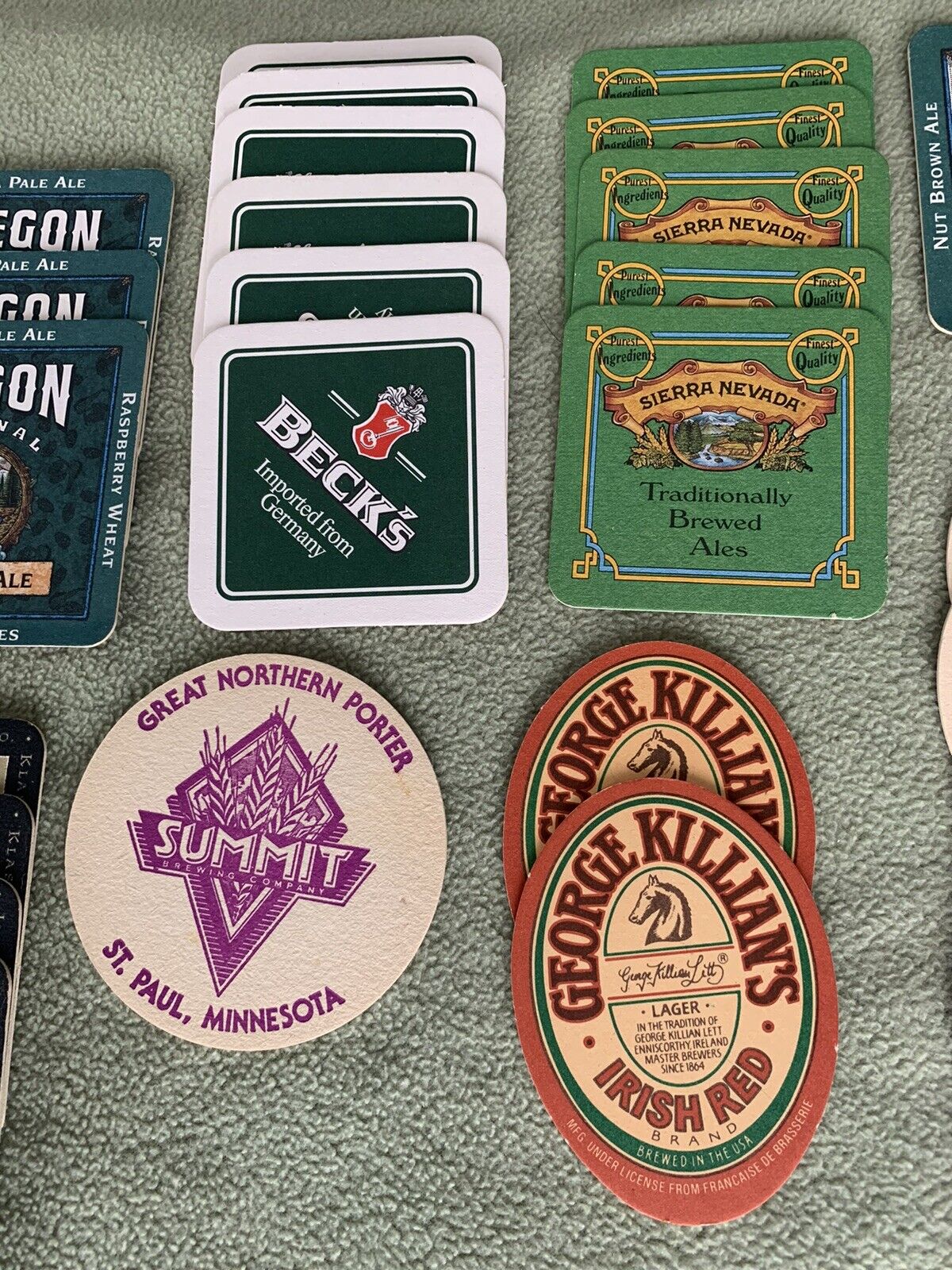 Lot of 32 Miscellaneous Vintage Beer Coasters Unbranded - фотография #4