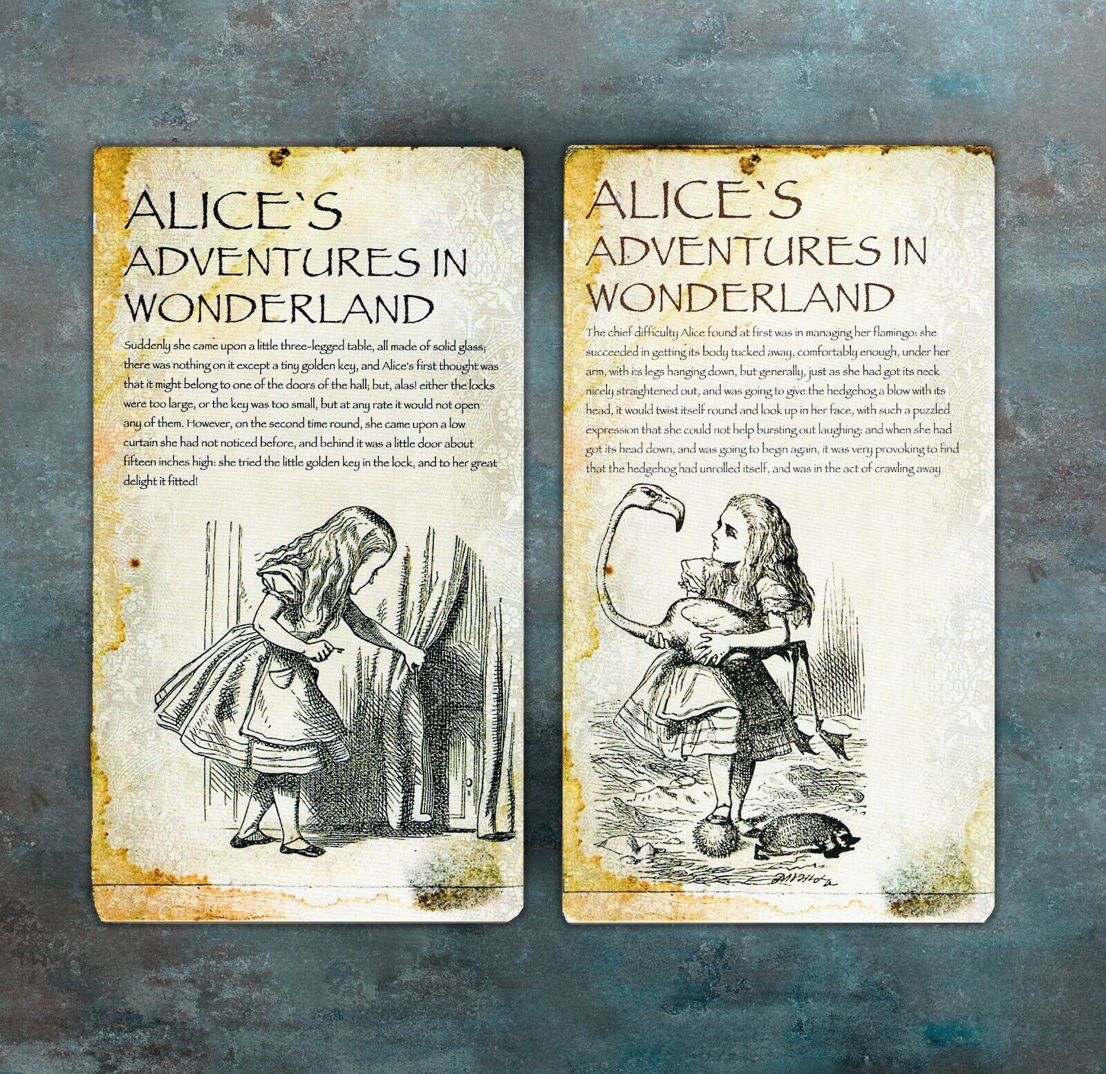 Alice in Wonderland Vintage 10pcs Postcard Set Без бренда - фотография #5