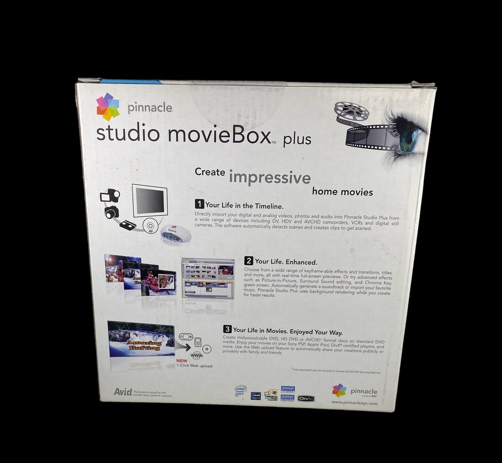 New Pinnacle Studio MovieBox Plus Video DVD HD Editing Capture Edit Burn NIB PINNACLE - фотография #3