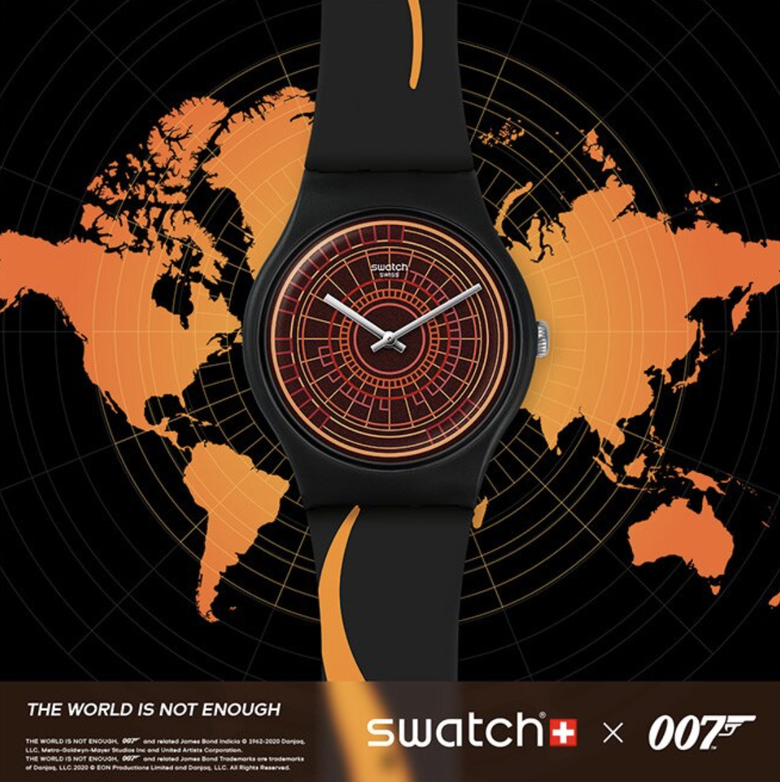 Set of 6 Swatch James Bond 007 watch collection celebrate 6 movies - BRAND NEW SWATCH - фотография #4