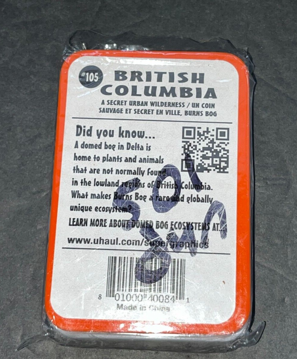 U-Haul Limited Edition Pin Collection British Columbia Across Canada #105 Sealed Без бренда - фотография #2