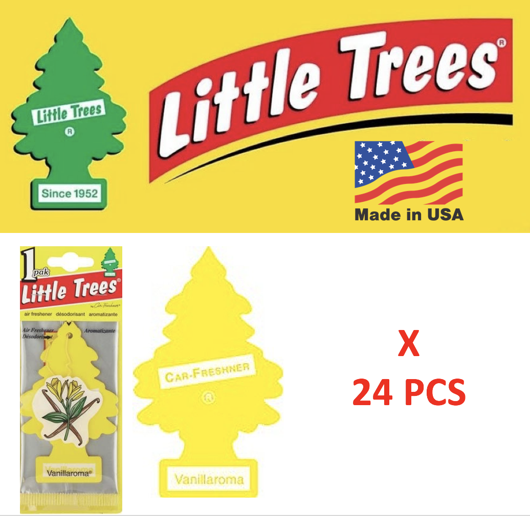 Freshener Vanillaroma  10105 Little Tree Vanilla Aroma  MADE IN USA Pack (24)  Little Trees U1P-10105