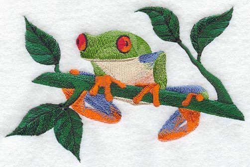 Embroidered Fleece Jacket - Tree Frog M1939 Без бренда