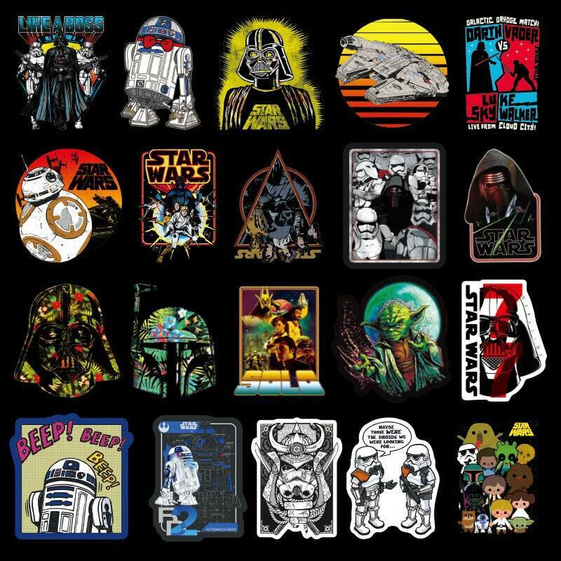 100pcs Star Wars Stickers Yoda Storm Trooper Jedi Vador Mandalorian Laptop Phone Hyperealm - фотография #5