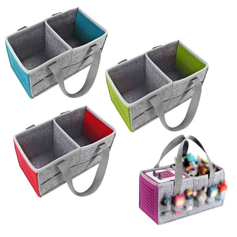 Travel Felt Bag Large Capacity Grey Storage Bag For Tonies Box Starter Set US Unbranded Does Not Apply - фотография #2