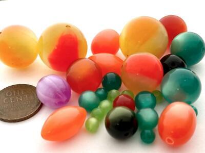 Vintage Lucite Moonglow Beads Mix 30 Без бренда