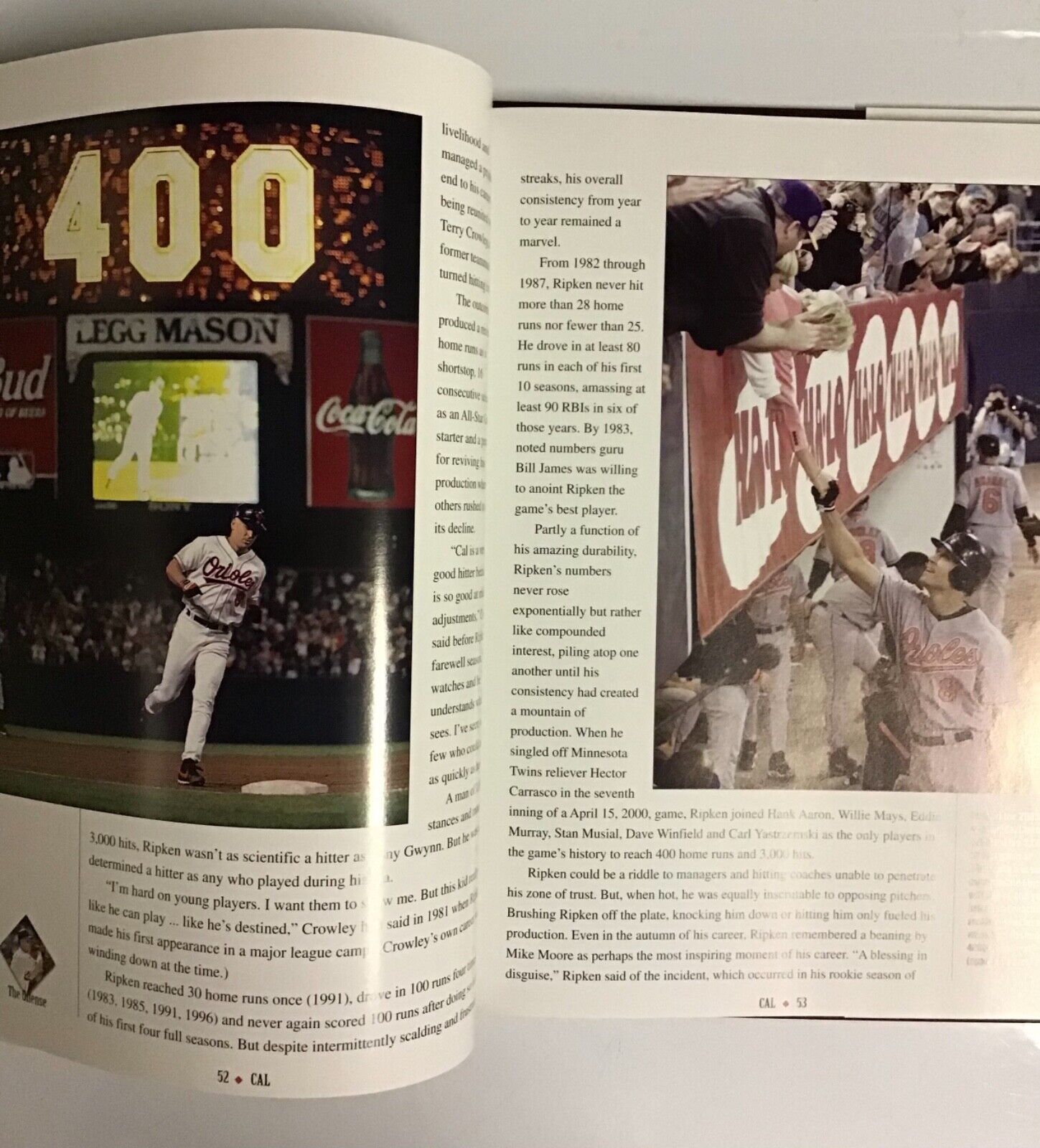 Cal Ripken, Jr-Celebrating The Career Of A Baseball Legend 2001 Hardcover  Без бренда - фотография #6