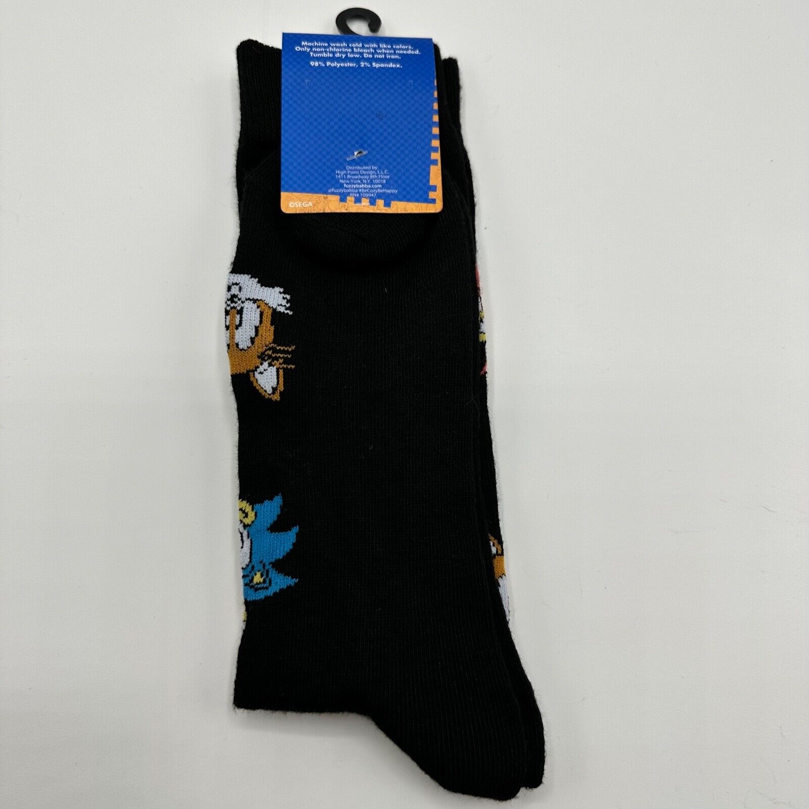 Sonic The Hedgehog Crew Men's Size 10-13 Socks No Brand - фотография #3