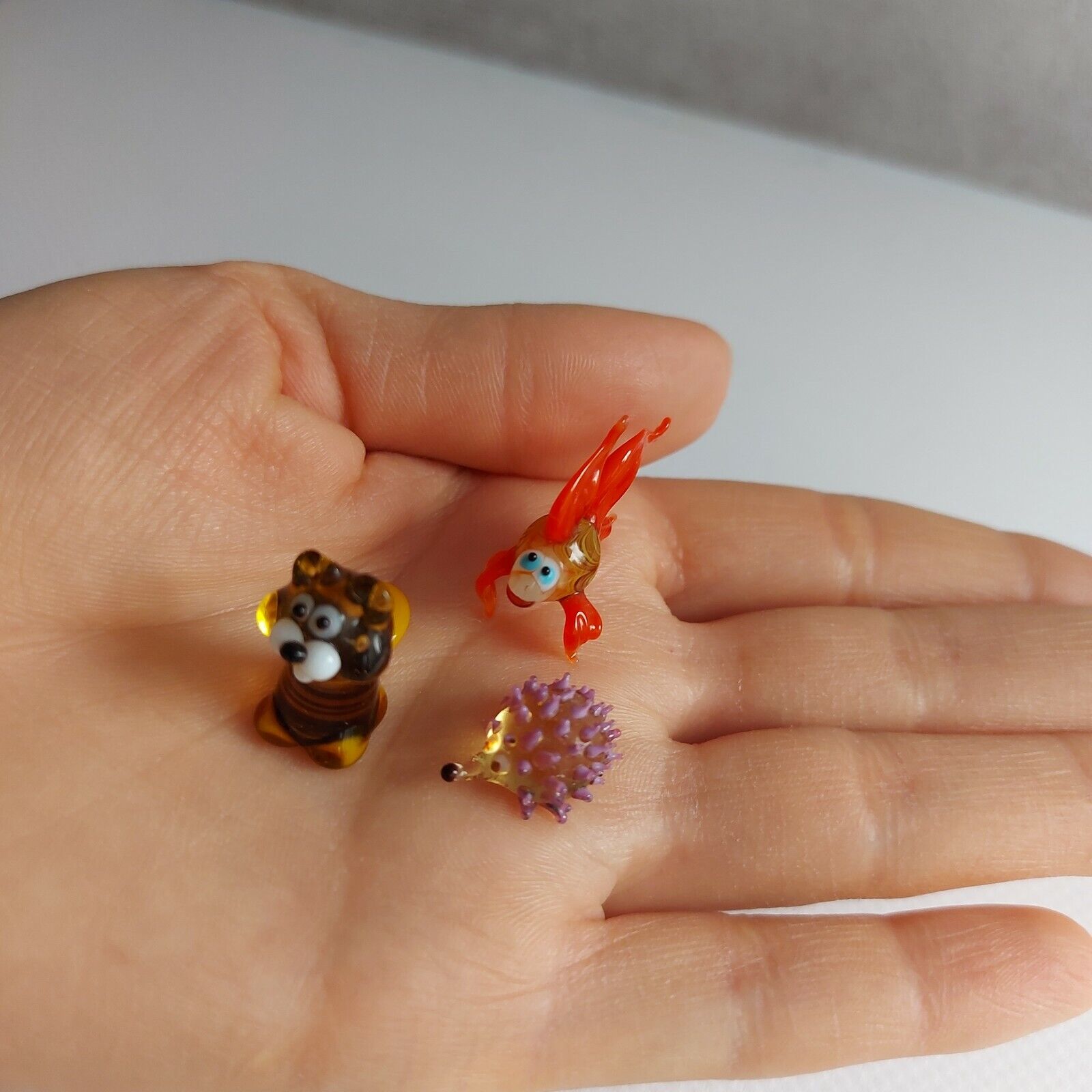 Figurine Collectible Colored Glass Decor Souvenir miniature unmarked - фотография #8