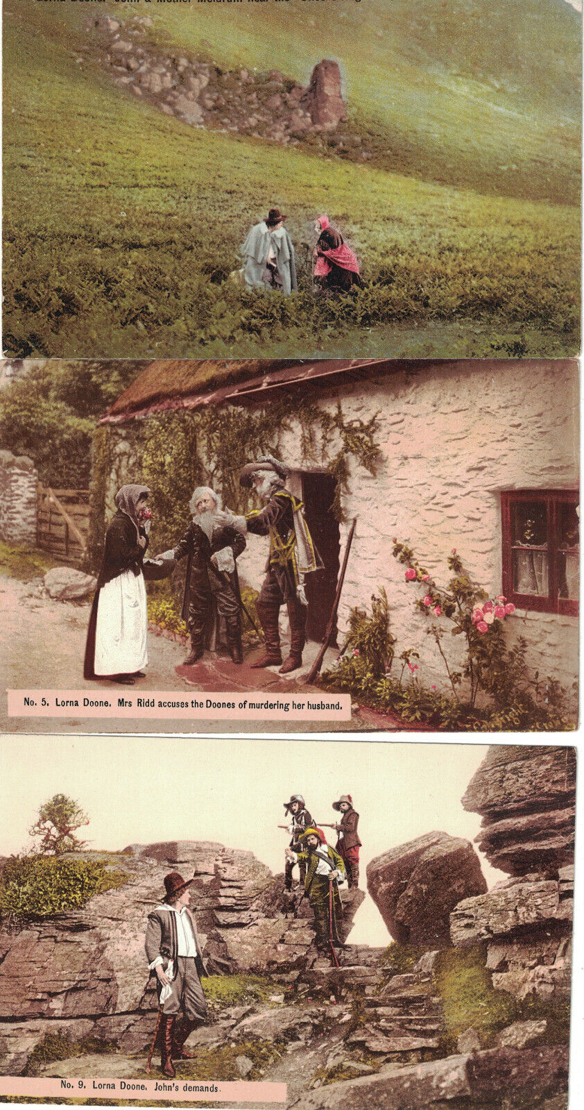 Lorna Doone Picture Play Postcards - Lot of 6 Без бренда