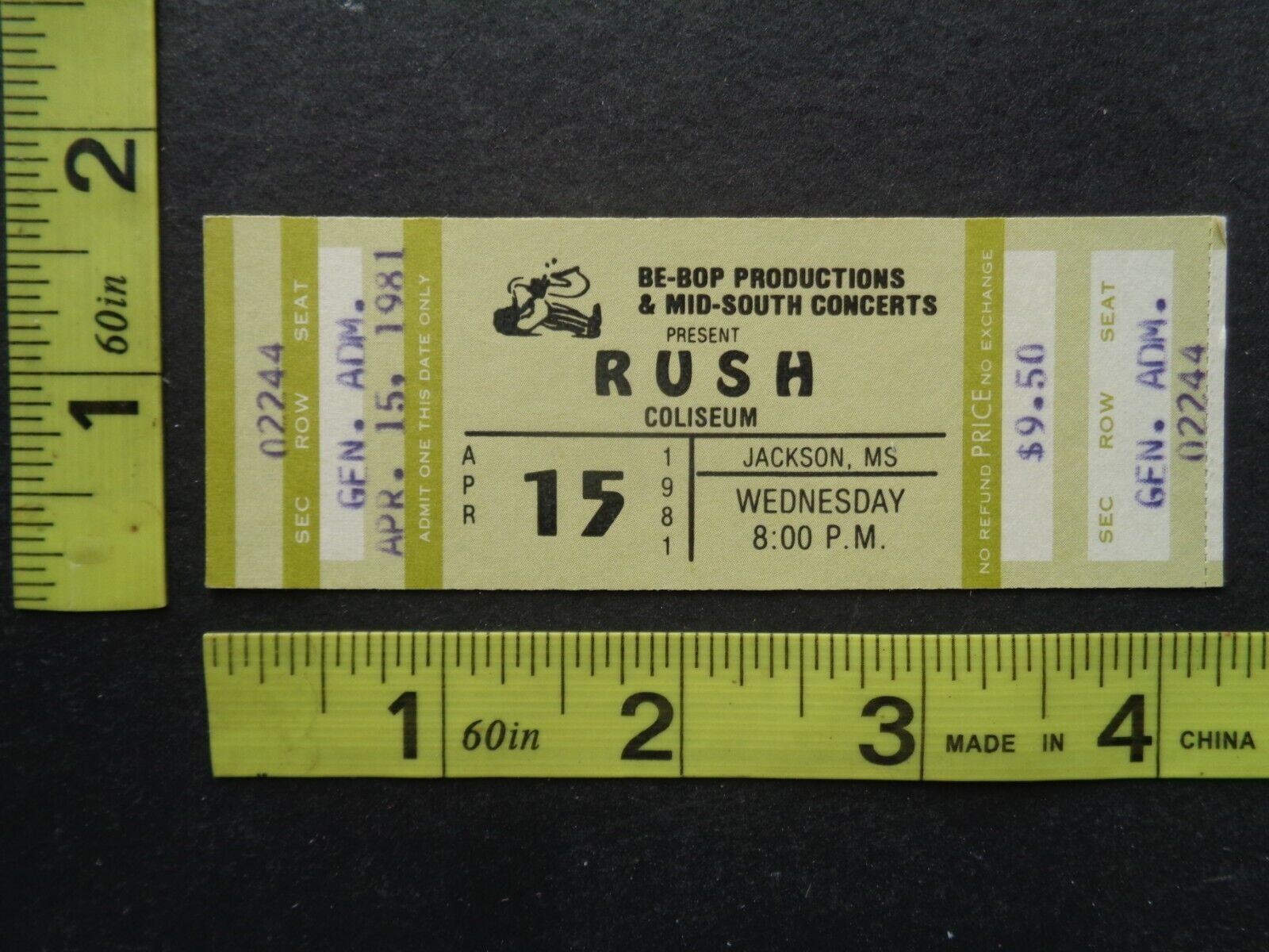 RUSH,B/W Promo Photo,5 Original Backstage Passes,CONCERT TICKET,various tours Без бренда - фотография #3