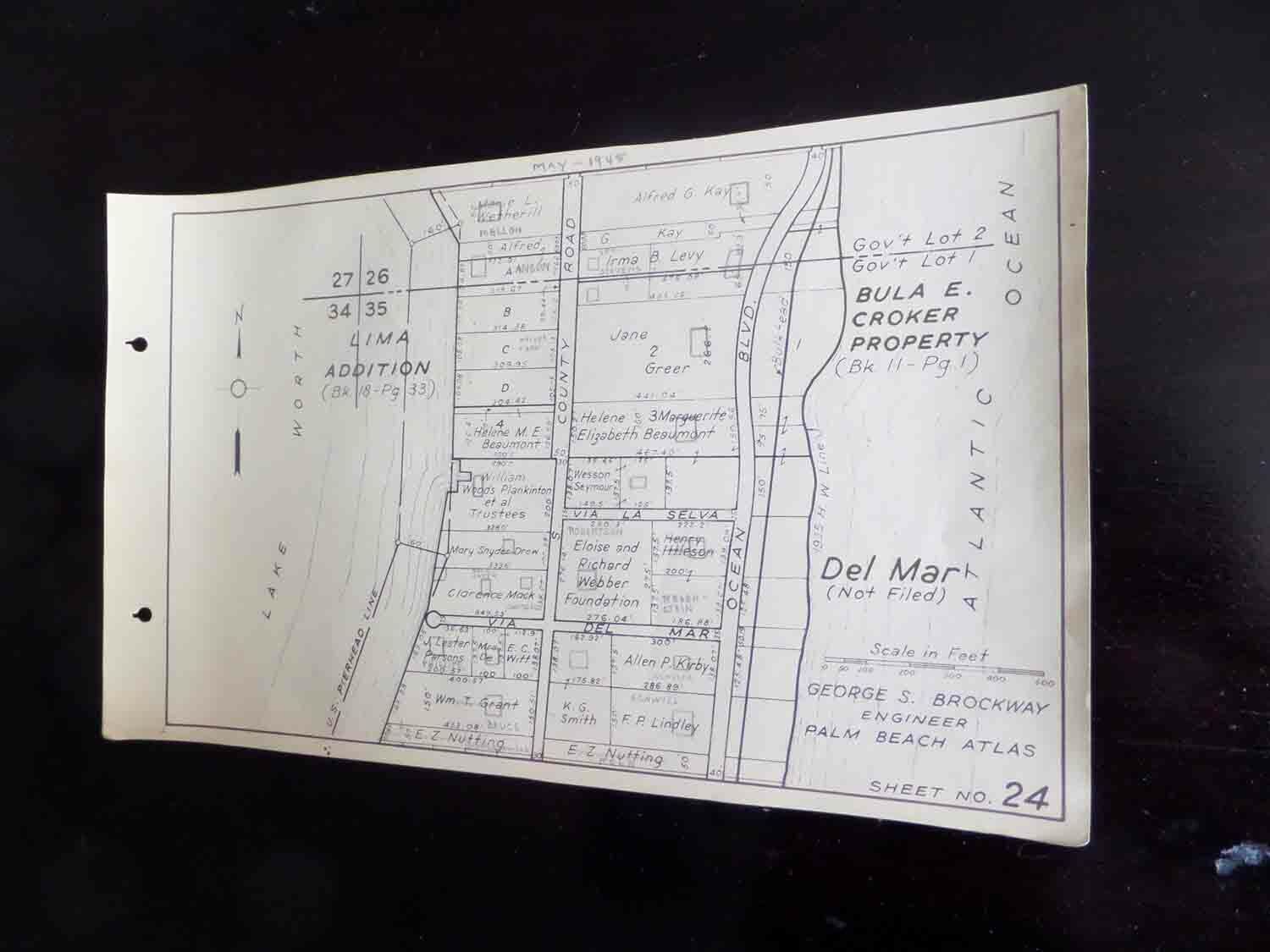 Palm Beach Atlas Sheets 24 and 24-A between Mar-a-Lago and Worth Avenue Без бренда