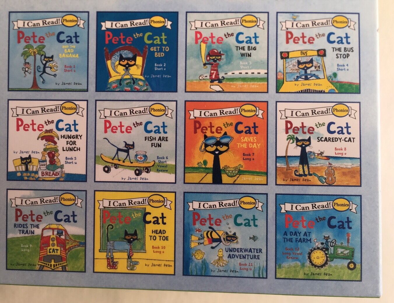 Pete the Cat Childrens Kids Books Phonics I Can Read Box Gift Set Lot 12 Без бренда - фотография #8