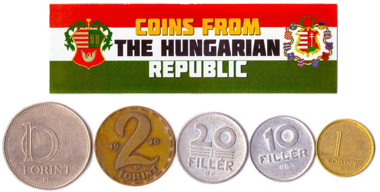 5 Hunngarian Coins | Mixed Forints Fillers | Hungary | Magyar | Nepkoztarsasg Без бренда - фотография #4