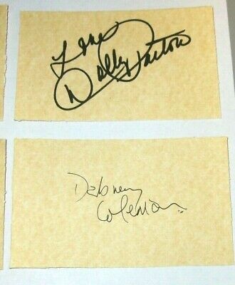 Autographed Parton Dabney Fonda Tomlin Printed Cards Lot 9 to 5 Movie Reprints Без бренда - фотография #3