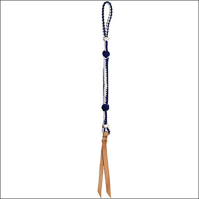 28WL Blue White 29 In. Weaver Western Riding Quirt W/ Wrist Loop Leather Popper Weaver Leather WL-65-5117-BL/WH