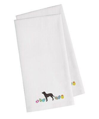 American Water Spaniel Easter Eggs Embroidered Towel Set of 2 CK1597WHTWE Без бренда
