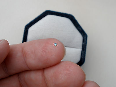 Blue natural diamond loose faceted round 1.5mm pinnaclediamonds - фотография #5