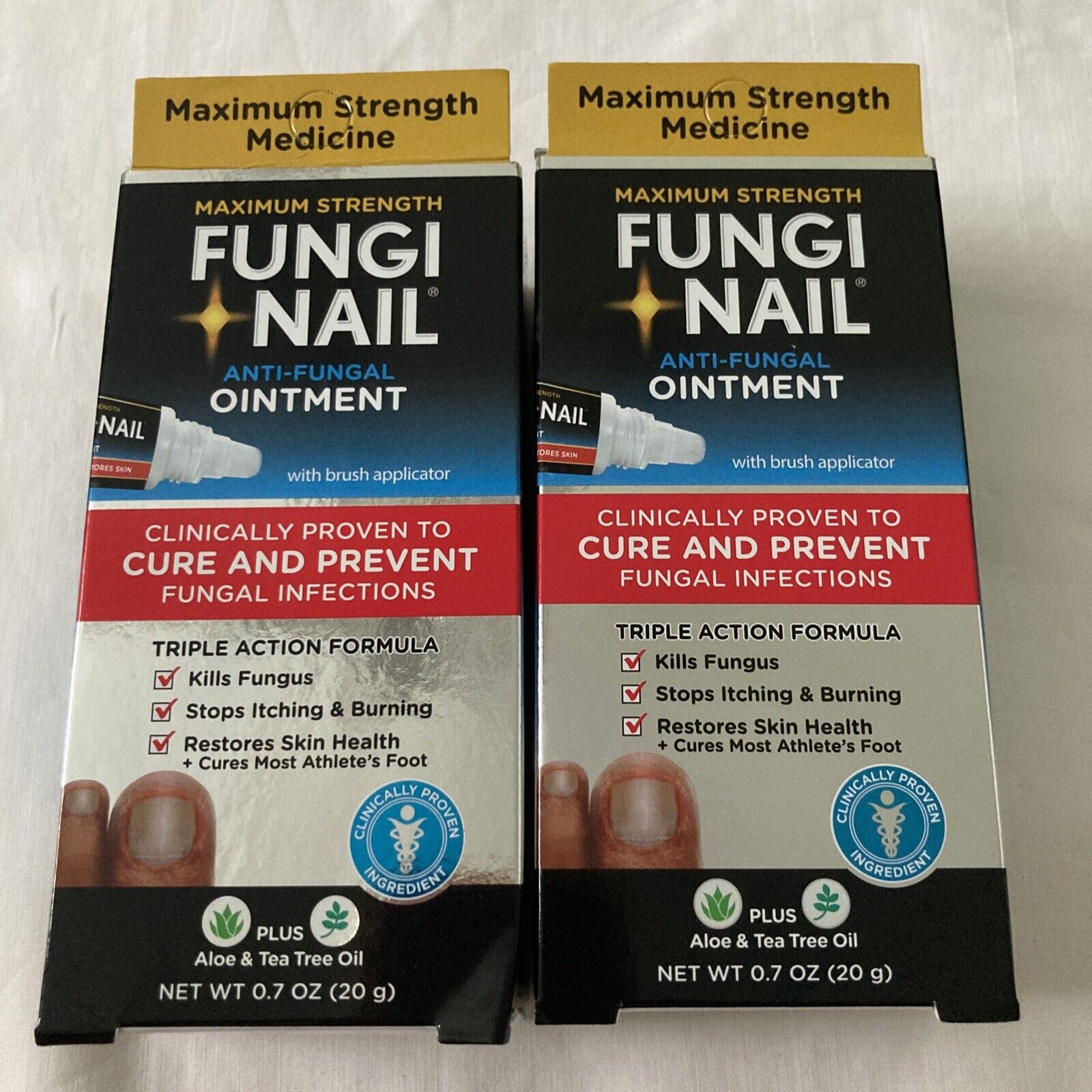 Fungi Nail Maximum Strength Anti-Fungal Ointment 0.7fl oz Tubes 4/23 2Packs Fungi-Nail