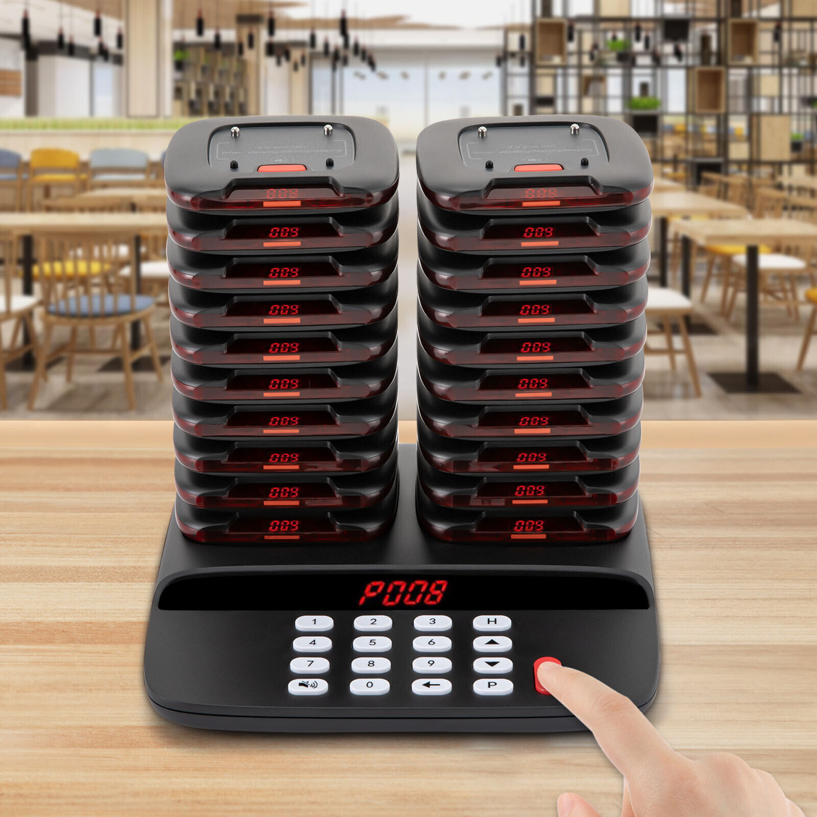 20 Restaurant Pagers Wireless Guest Paging System Queuing Calling Beepers US Unbranded - фотография #18