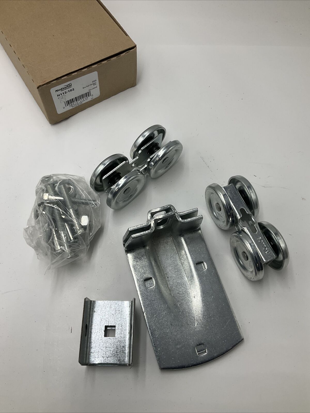 ( QTY 2) Trolley Hanger N112-102 National Rigid Door Hanger Hardware 100826 National Hardware 112102