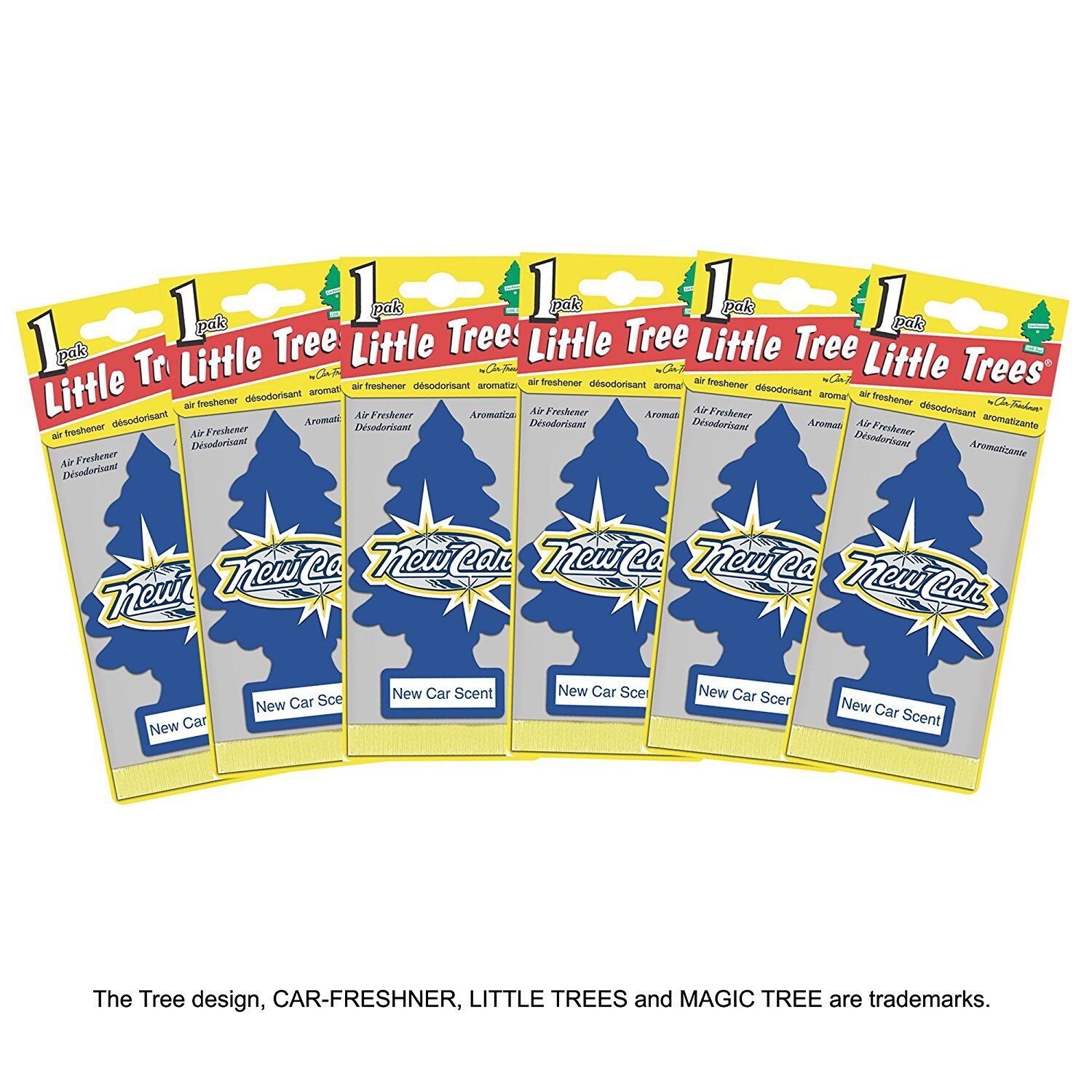 Little Trees  New car  Freshener scent 10189  Air MADE IN USA Pack of 24 Little Trees U1P-10189 - фотография #12