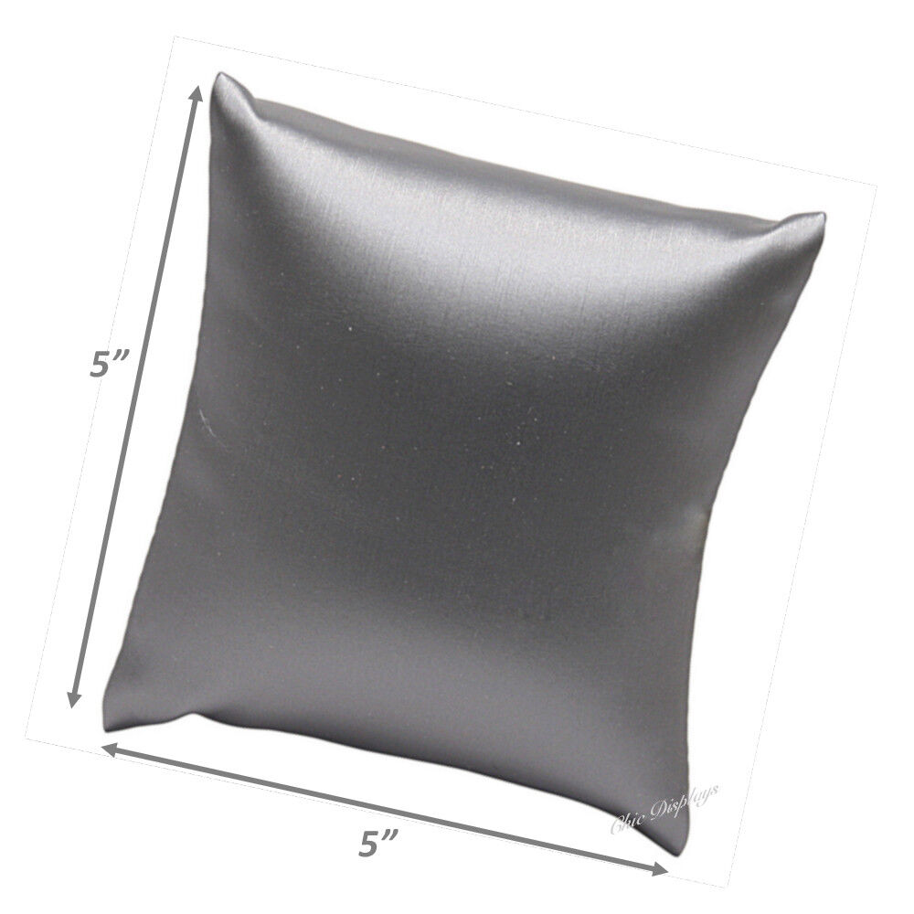 3Pc Watch Pillow Displays Steel Grey Bracelet Pillow Displays 3x3, 4x4, 5x5  Unbranded - фотография #4
