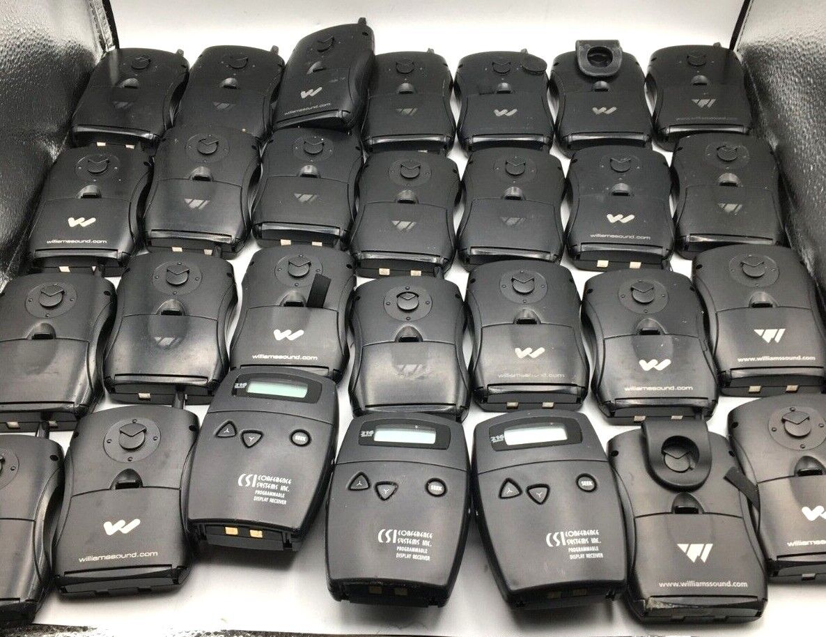 Williams Sound & CSI Conf Sys Pager Lot of 28 Personal Parts / Repair Free Ship Williams Sound & CSI Conference Systems R35-8