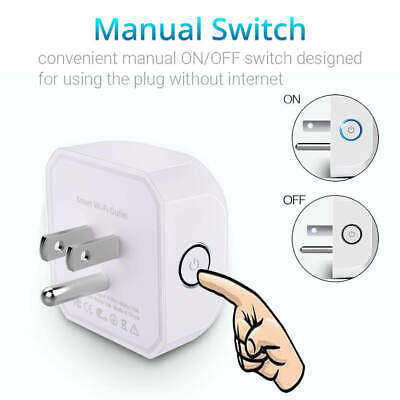 2 Pack Wifi Smart Plug Outlet Switch Remote Control Power Socket Alexa US Plug Kootion - фотография #6