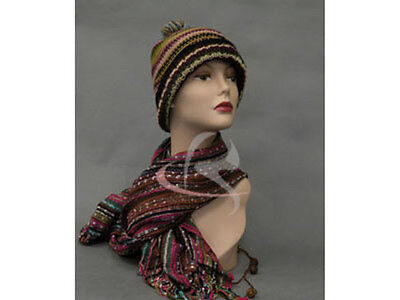 2PCS Female Mannequin Head Bust Wig Hat Jewelry Display #TinaF3 X2 Без бренда