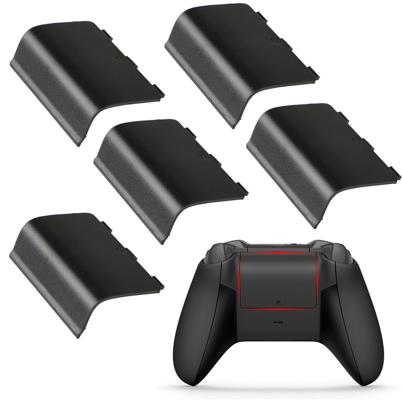 5 Battery Cover Back Lid Wireless Controller Replacement For Xbox One Black Unbranded Does not apply