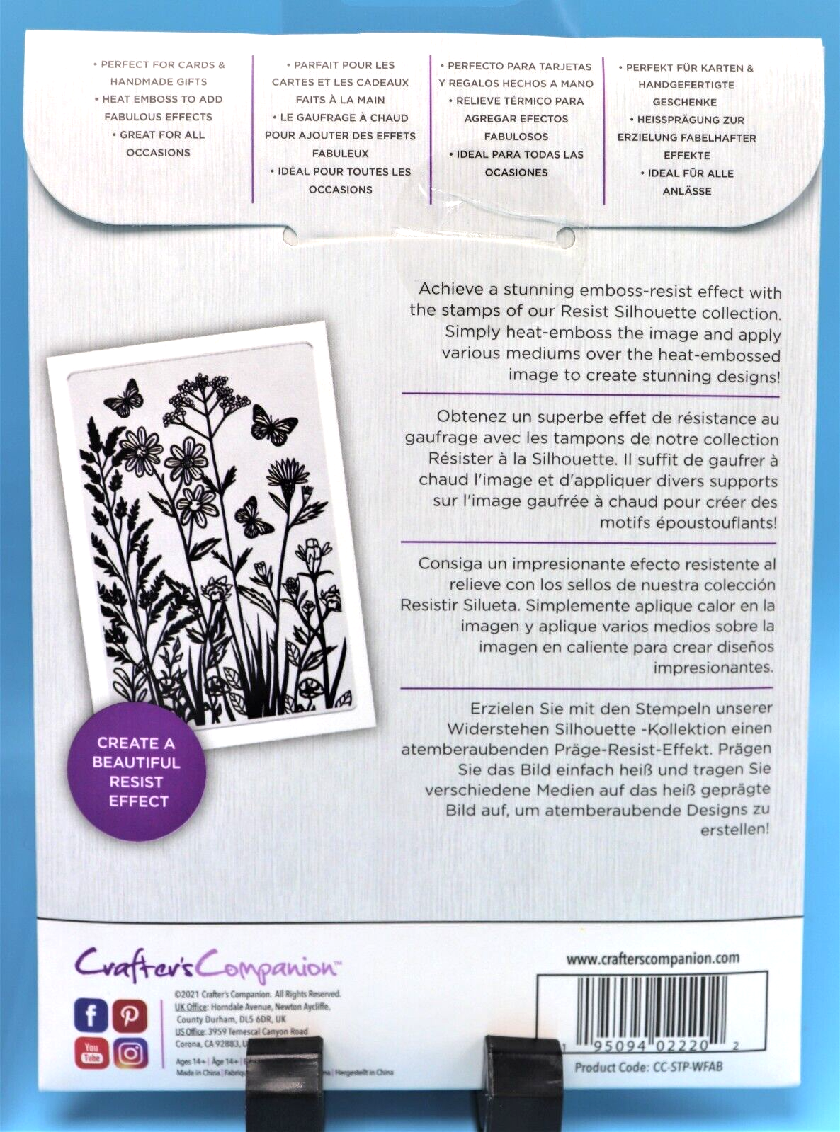 NEW Crafter's Companion Resist Silhouette Photopolymer Stamp Collection Crafter's Companion - фотография #7