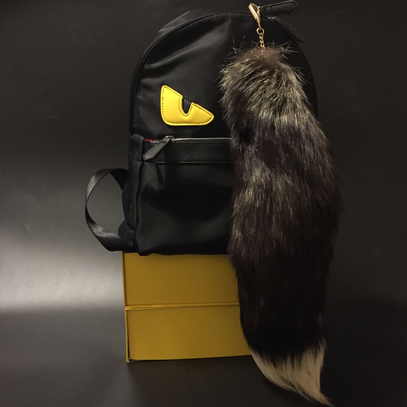 10pcs Real Natural Silver Fox Tail Key Chain Fur Tassel Tag Bag Charm Pendant Honestydeals Handmade - фотография #2