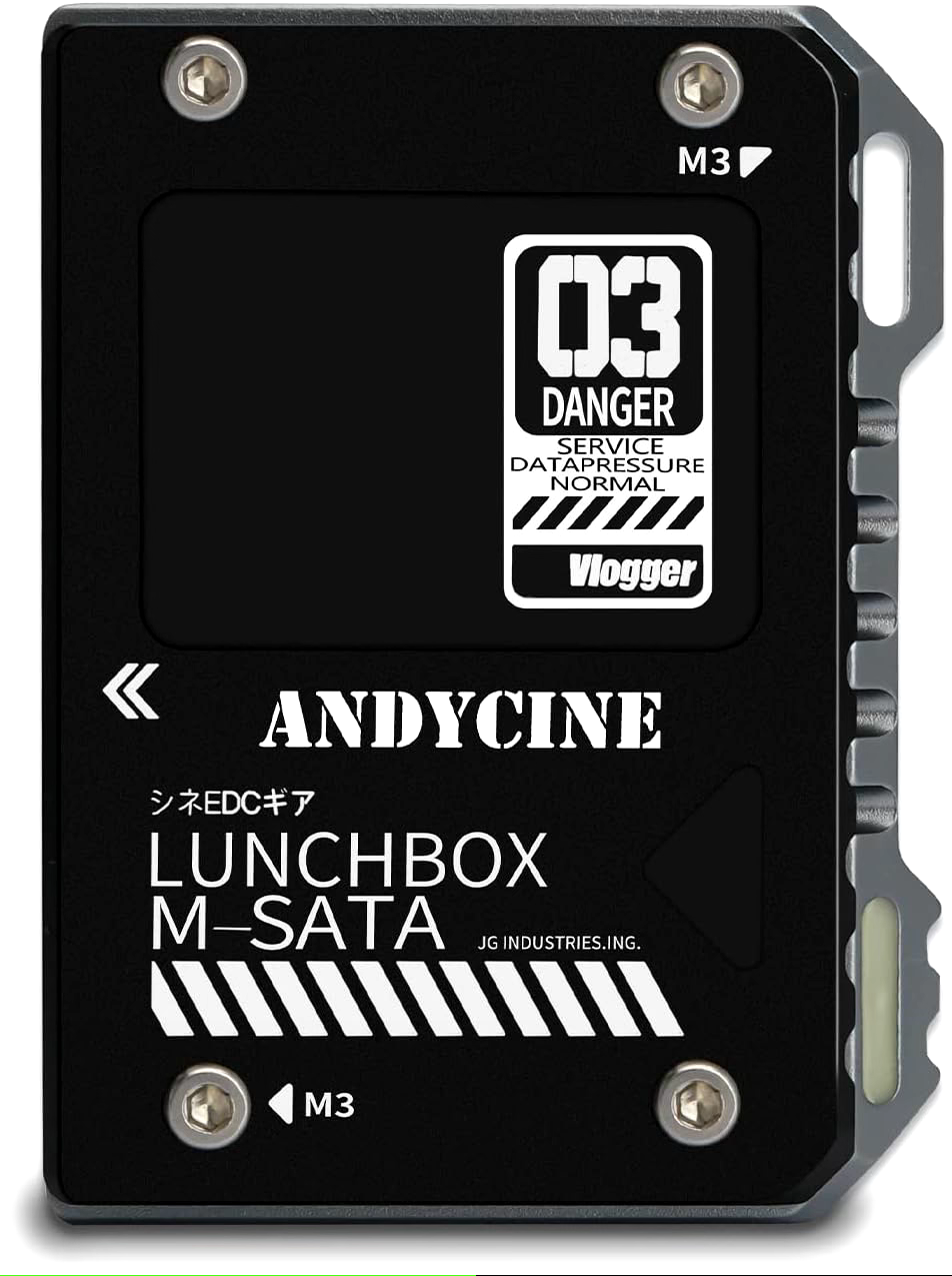 ANDYCINE LunchBox Case BLACK for Atomos Ninja V Compatible w/ mSATA SSD - NEW ANDYCINE Not Applicable