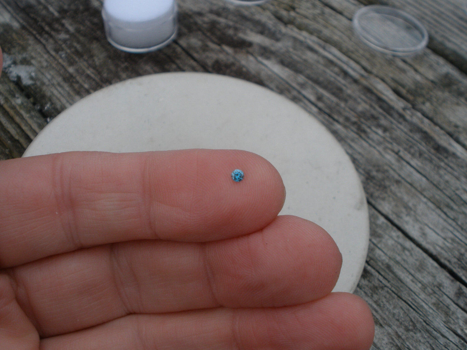 Blue Natural Diamond loose faceted Round 2.5mm pinnaclediamonds - фотография #5