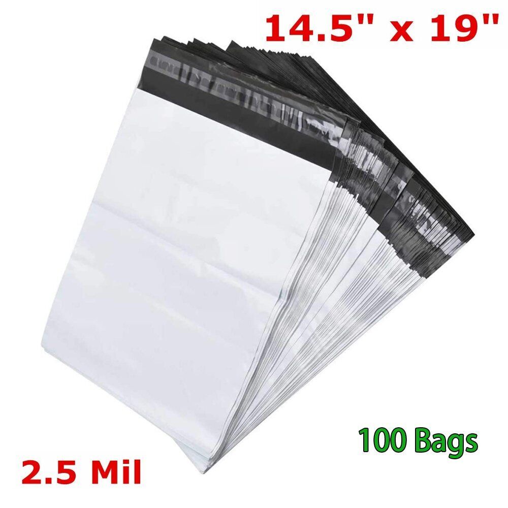 100 Pack Poly Mailers14.5x19 Large Poly Mailers Self-Seal Shipping Packaging Bag Unbranded/Generic Does not apply