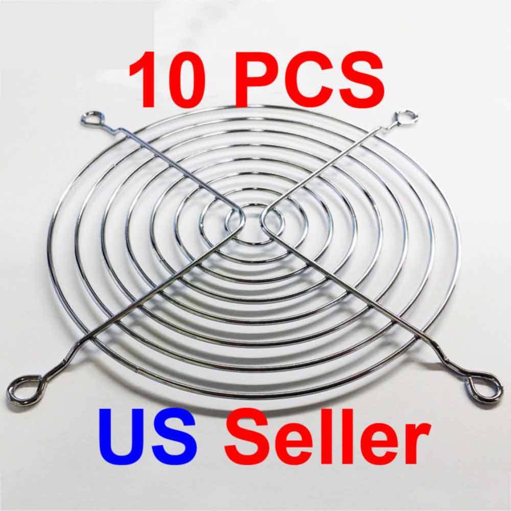 10pcs 120mm Chrome Metal Computer PC Fan Grill Mounting Finger Guard Protection Delta 120MM-FAN-GRILL