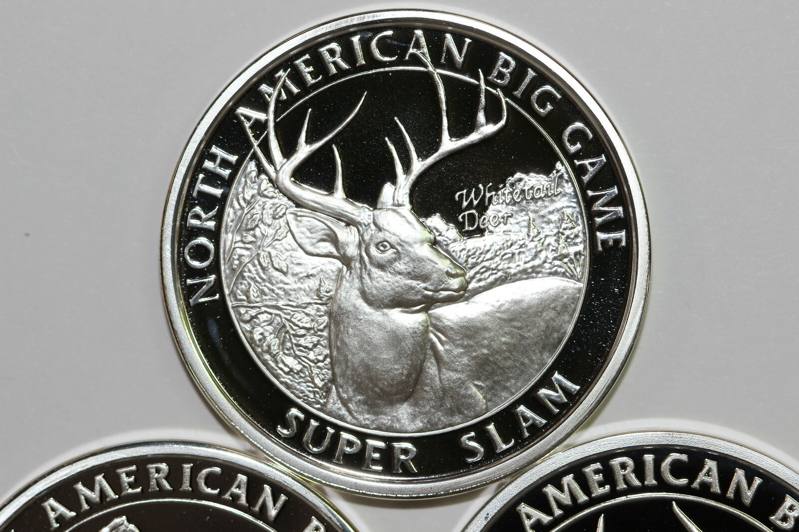 3 Non Silver North American Hunting Club Super Slam Rounds Mint State (NUM6458) Без бренда - фотография #2