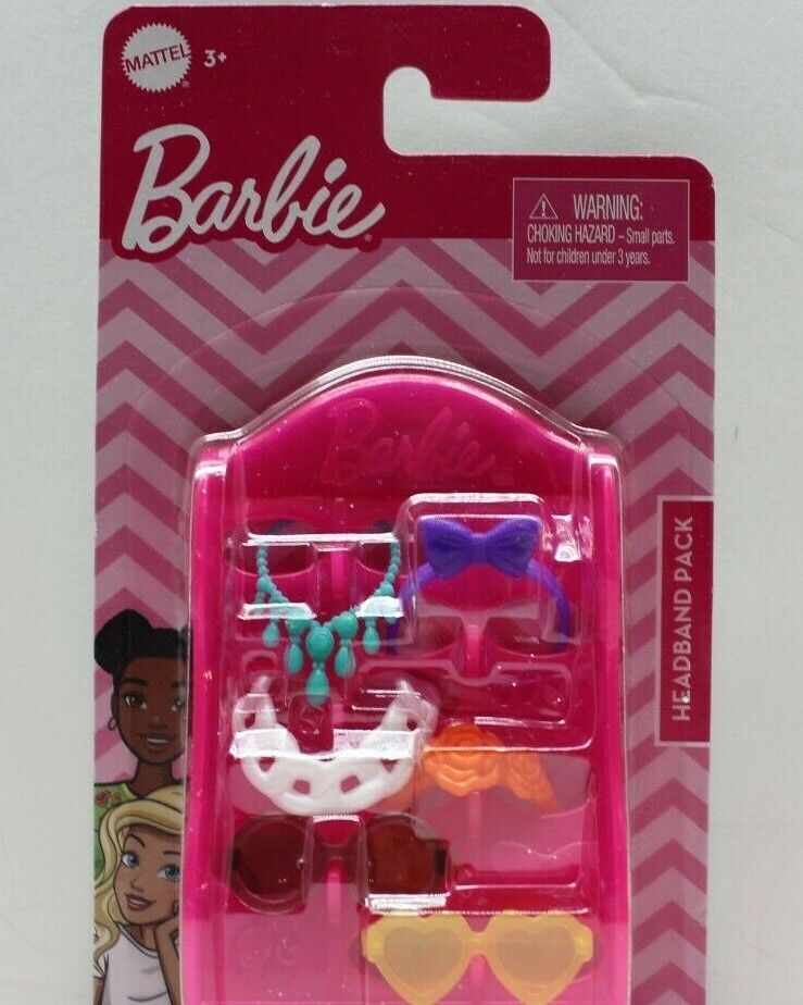 Barbie Accessories Mattel Toys Lot of 3 Packs Shoes Headbands Sunglasses Purses Mattel - фотография #5